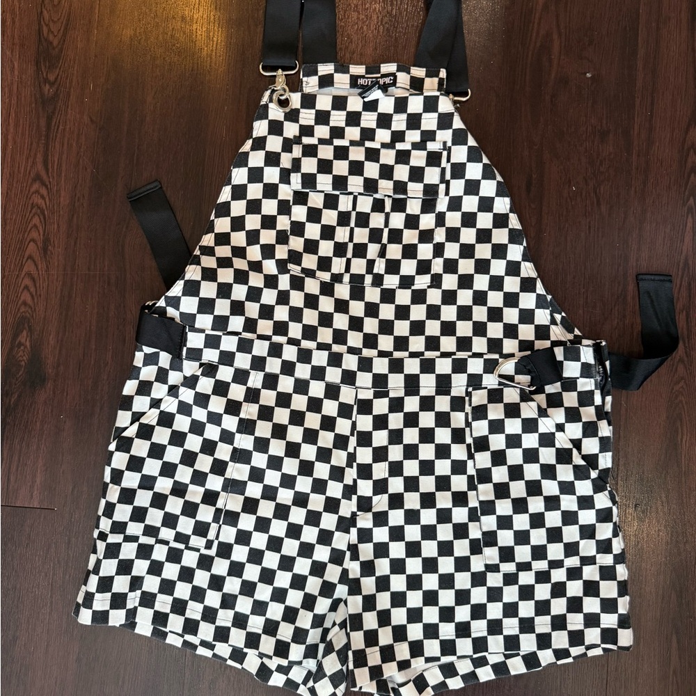 Hot Topic Black and White Checkered Dress